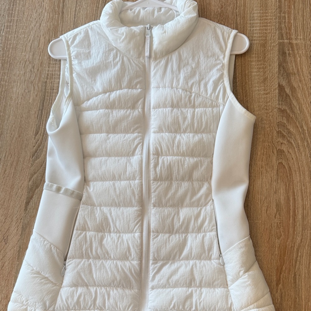Calvin Klein Collection White Quilted Vest